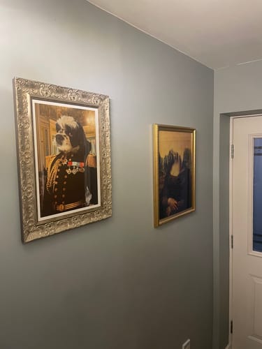 Customer photo review of The Earl - Custom Pet Portrait