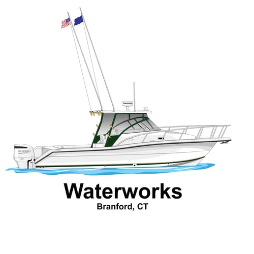 Customer photo review of Custom Digital Boat Artwork