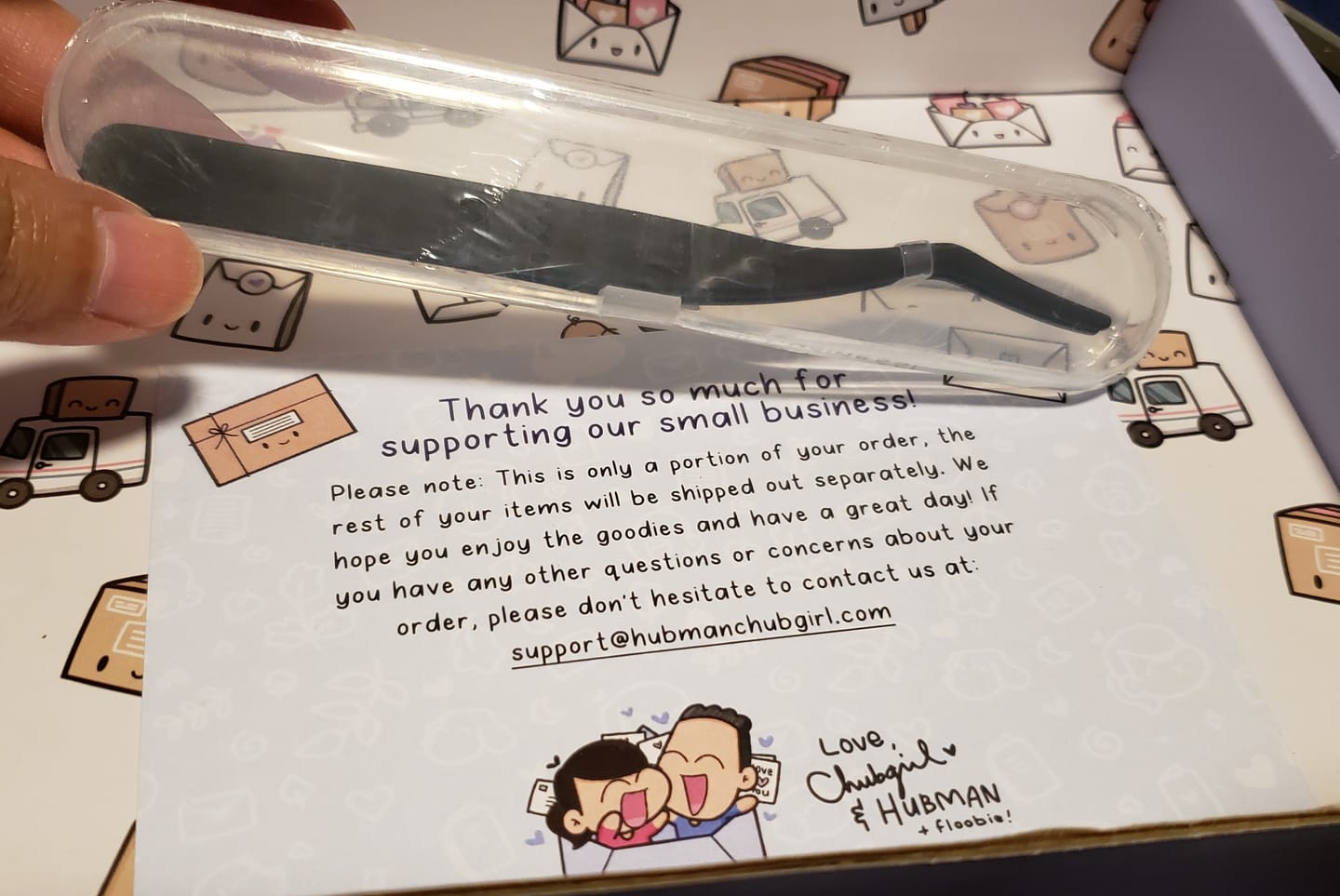 Customer photo review of (Pre-order) Sticker Tweezer