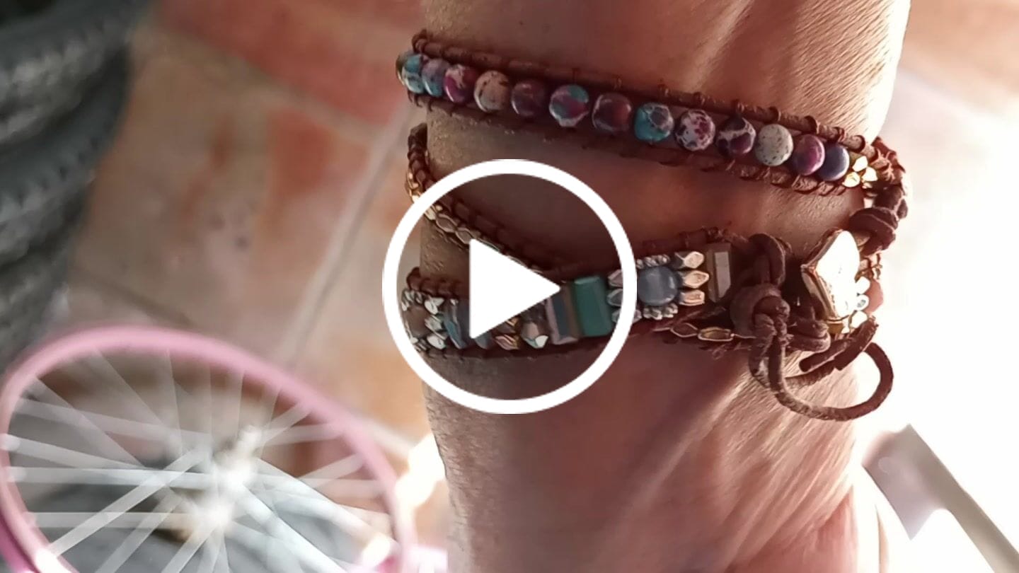 Customer video review of Healing Rhodochrosite Wrap Bracelet