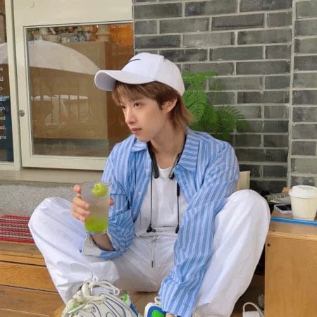 Customer photo review of GS No. 125 Loose Striped Shirt