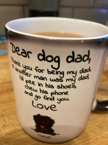 Customer photo review of Dear Dog Pawrent - Personalised mug