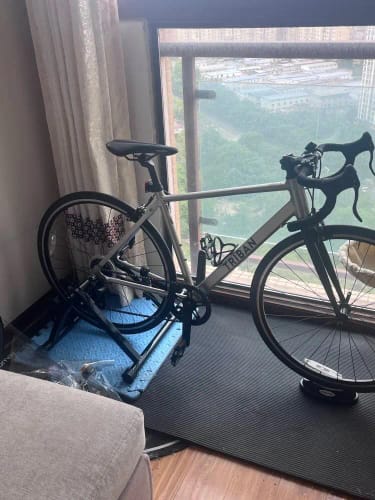 Customer photo review of Indoor Exercise Bike Trainer Home Training Magnetic Resistance Bicycle Trainer