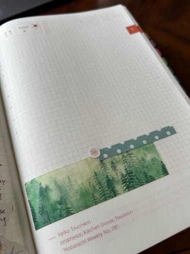 Customer photo review of Green Nature Washi Tape Set