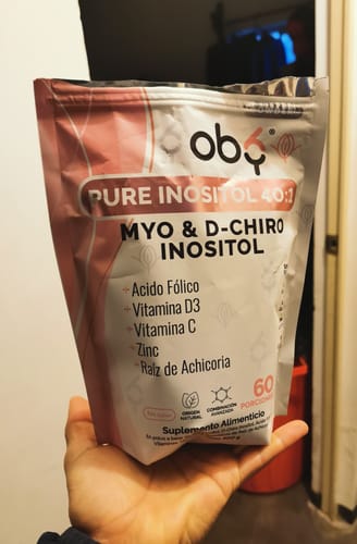 Customer photo review of Oby Pure Inositol Ratio 40:1 Polvo 300 G | Myo y D-Chiro Inositol, Acido Folico, Prebioticos, Vitaminas y Minerales. Sin Sabor