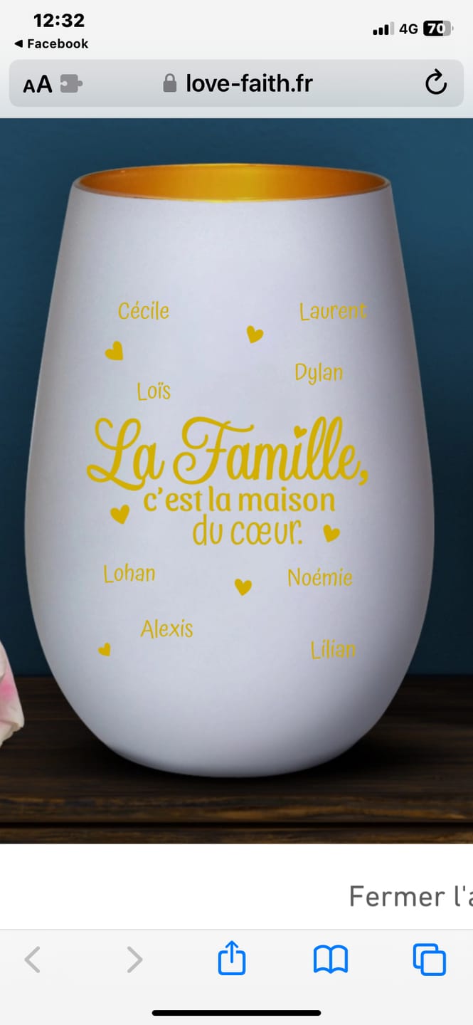 Customer photo review of La maison du cœur - Famille-Photophore