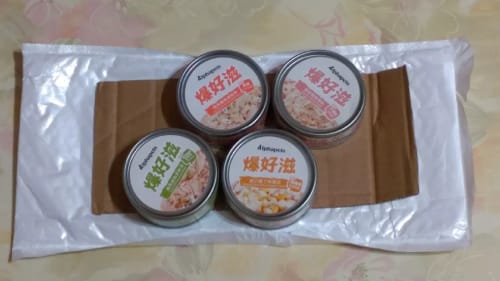 Customer photo review of 爆好滋 貓狗通用 無膠鮮肉湯罐 80g