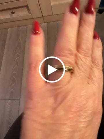 Customer video review of Gold 2mm Full Glitz Ring
