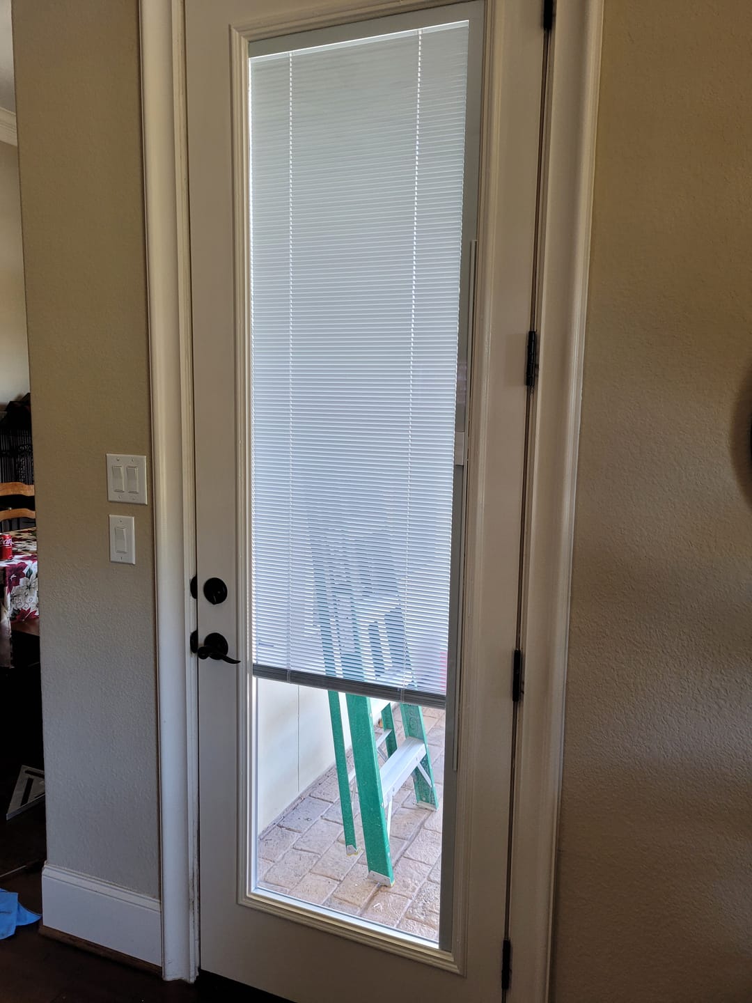 Customer photo review of Raise & Lower Blinds Glass and Frame Kit (Tall Full Lite)