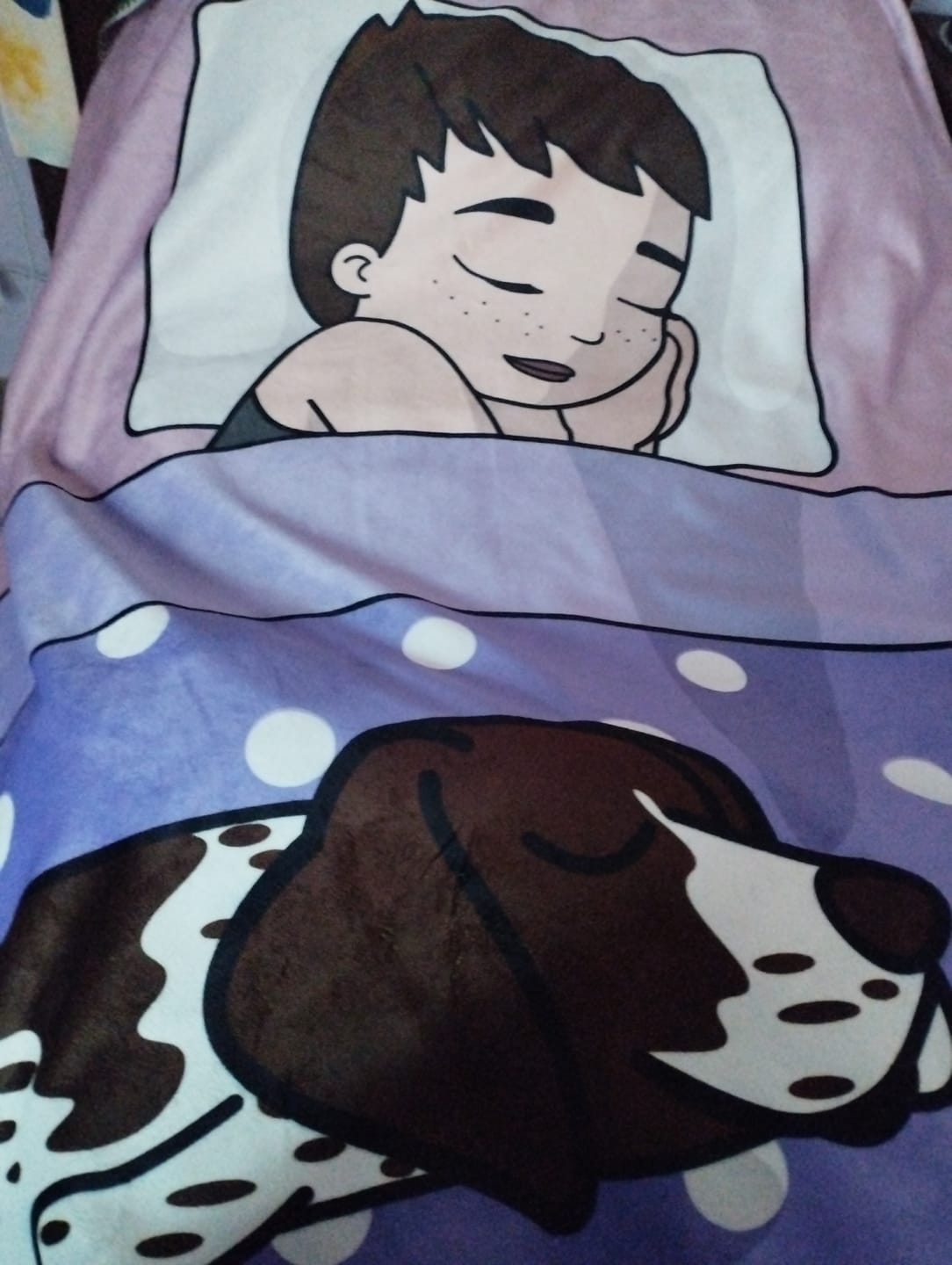 Customer photo review of Tempo di coccole con gli animali domestici (Singolo) - Plaid personalizzato