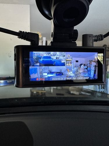 Customer photo review of Redtiger F7NP 4K Front Rear Dash Cam
