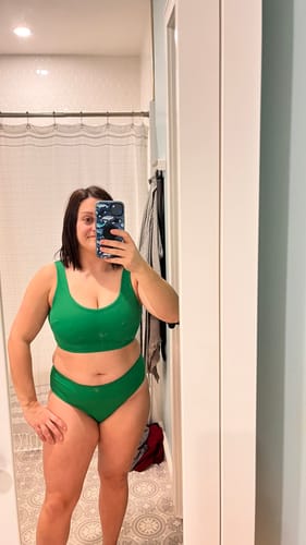 Customer photo review of 'Empower' Mid Rise Cheeky Bikini Bottom