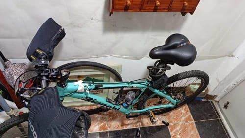 Customer photo review of Bicycle Parking Rack Stand - Secure and Convenient Storage Solution