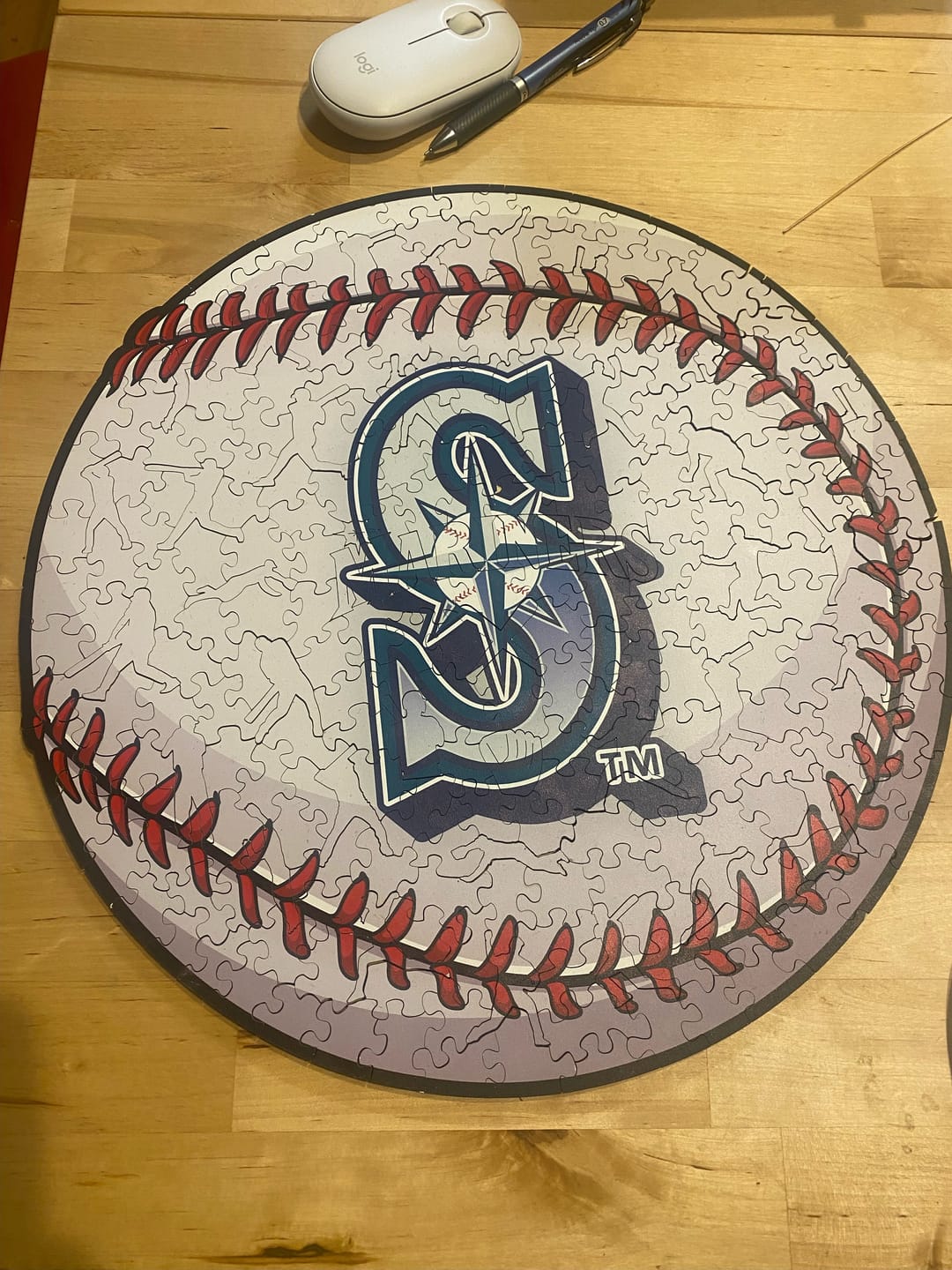 Customer photo review of Seattle Mariners™ - Wooden Puzzle