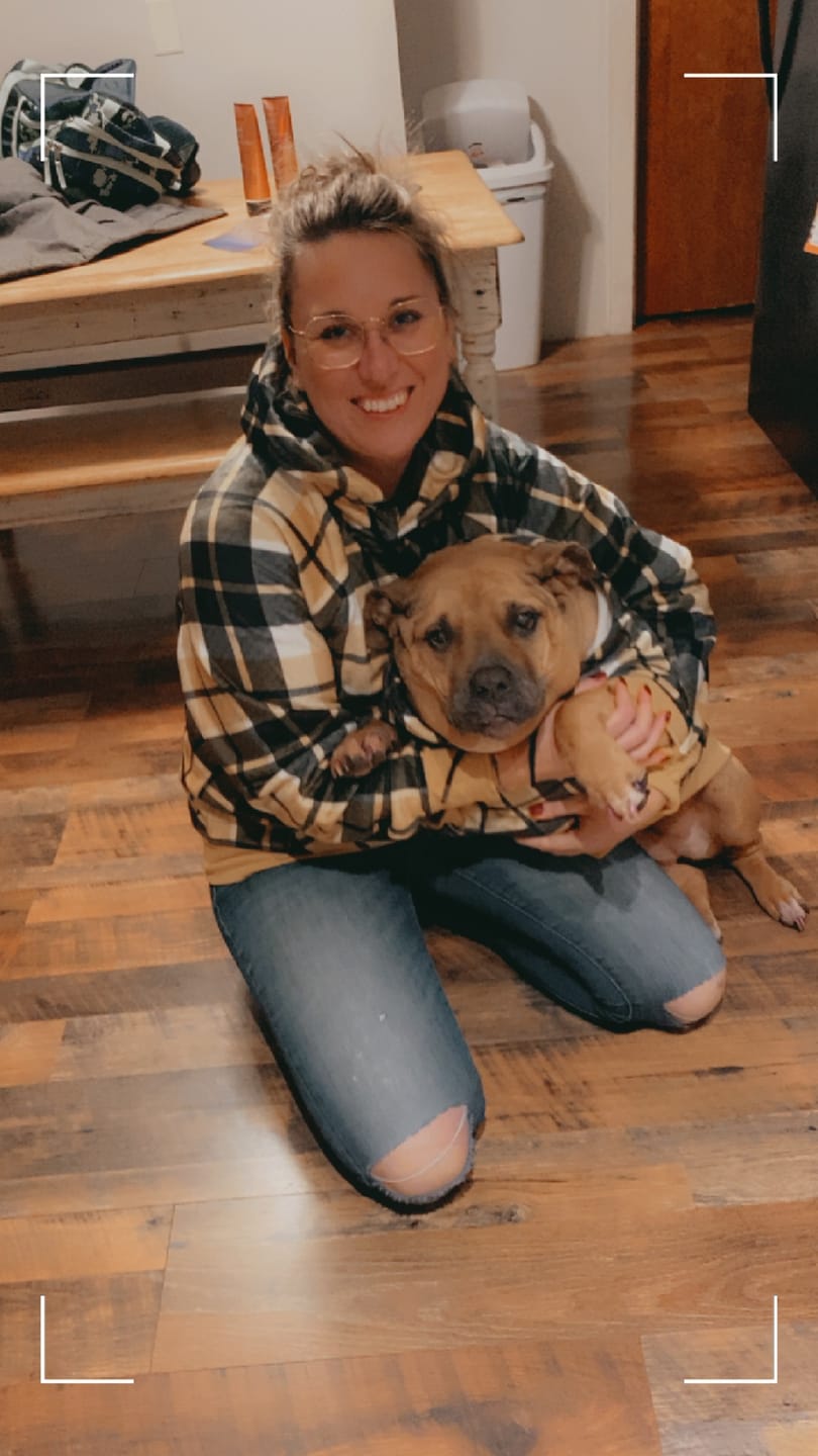 Customer photo review of Yellow Plaid Human Hoodie