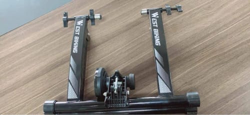 Customer photo review of Indoor Exercise Bike Trainer Home Training Magnetic Resistance Bicycle Trainer