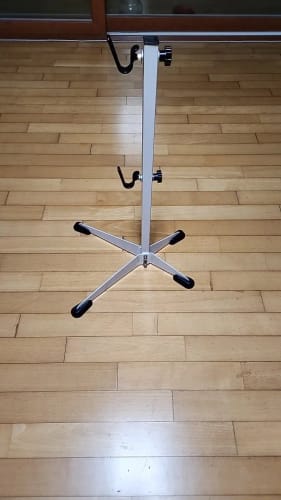 Customer photo review of Bicycle Parking Rack Stand - Secure and Convenient Storage Solution