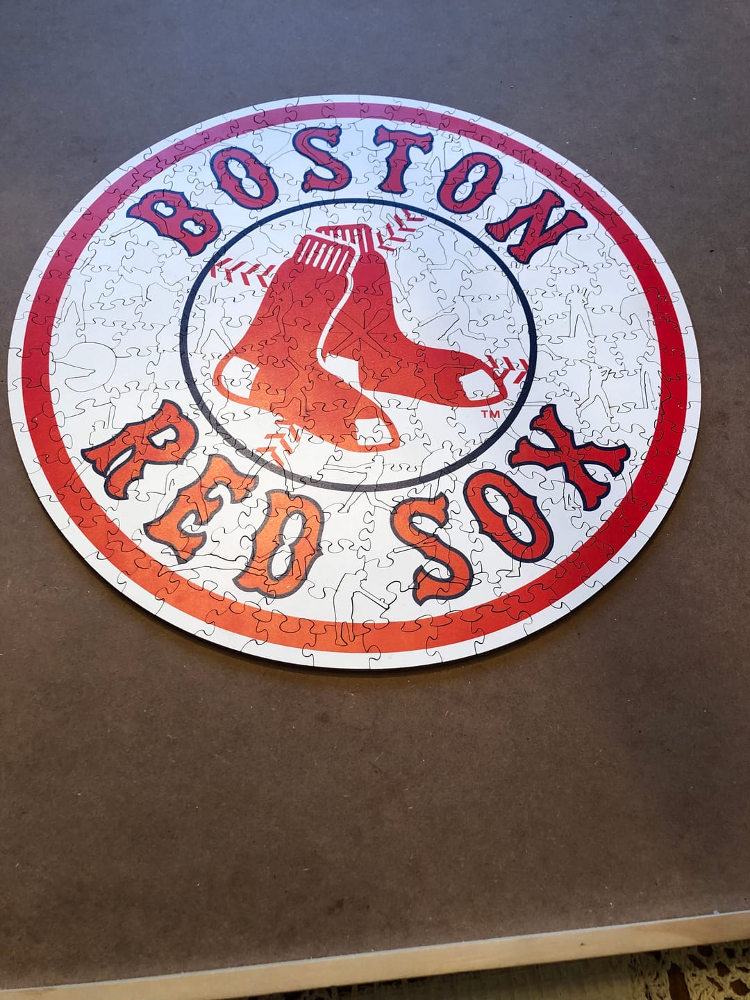 Customer photo review of Boston Red Sox™ - Wooden Puzzle