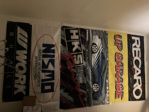 Customer photo review of Nobori Up Garage Flag