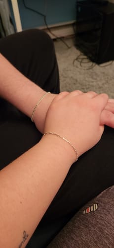 Customer photo review of Permanent Jewelry appointment