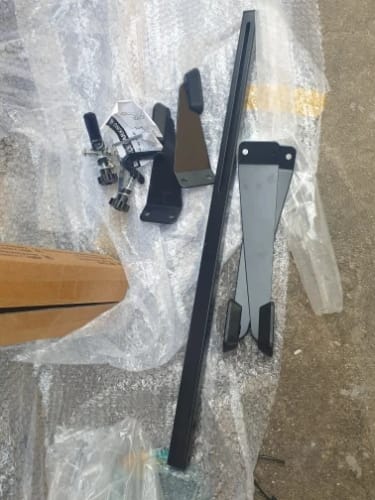 Customer photo review of Bicycle Parking Rack Stand - Secure and Convenient Storage Solution