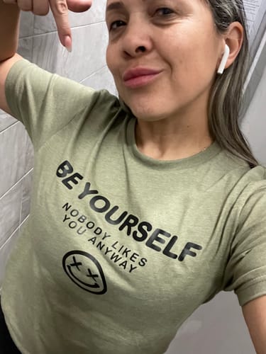 Customer photo review of Salty Savage Unisex “BE YOURSELF” Tee