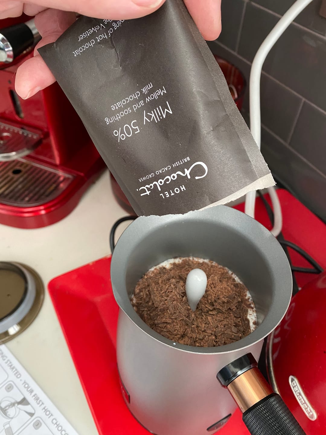 Customer photo review of Milky 50% Hot Chocolate Flakes