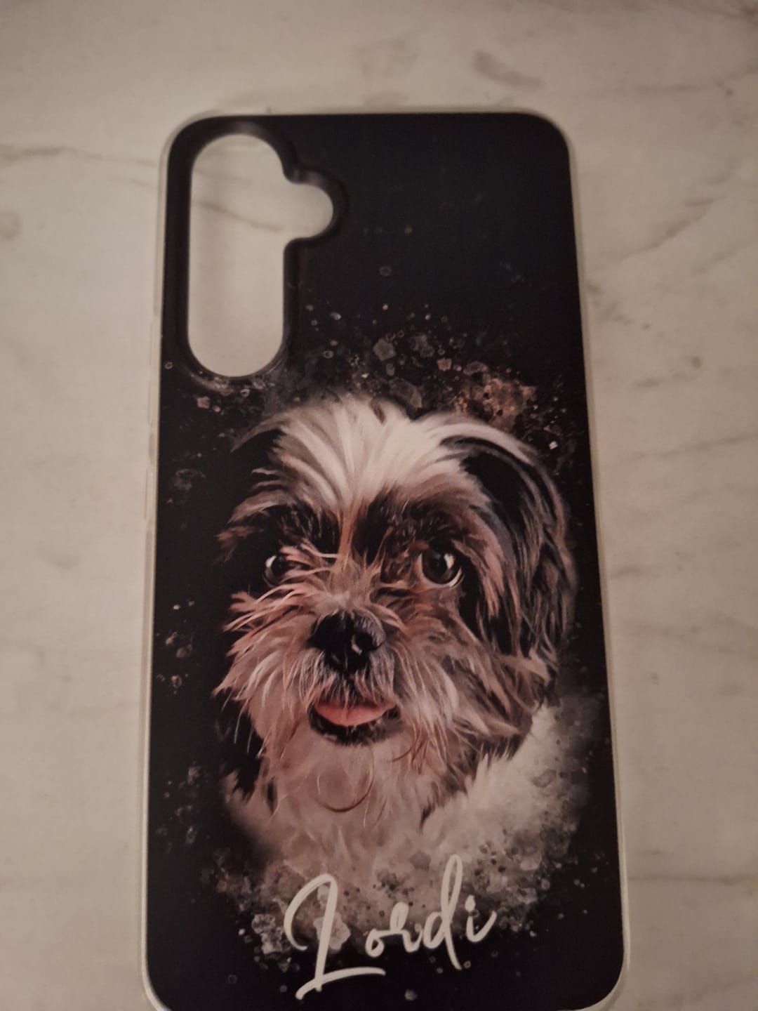 Customer photo review of Personalisierte Portrait Handyhülle – Aquarell Stil