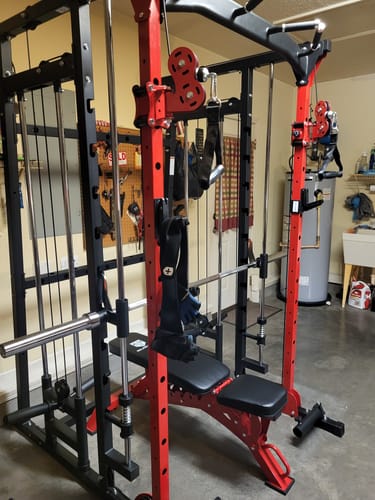 Customer photo review of Major Fitness SML07 All-In-One Home Gym Smith Machine