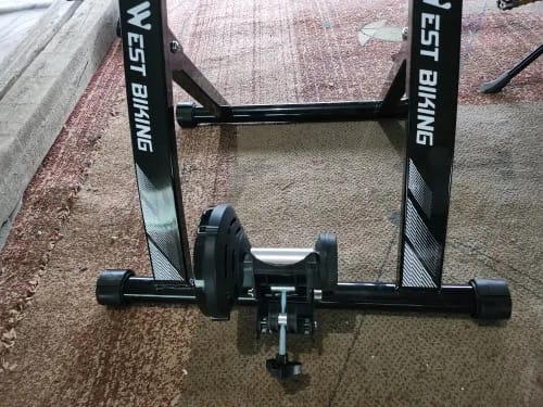 Customer photo review of Indoor Exercise Bike Trainer Home Training Magnetic Resistance Bicycle Trainer