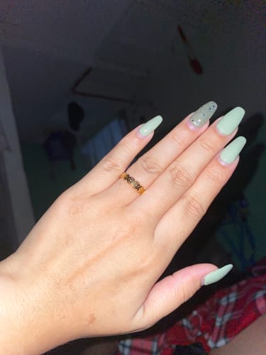 Customer photo review of LUCKY CHARM MONEY CATCHER STAINLESS CHARM RING