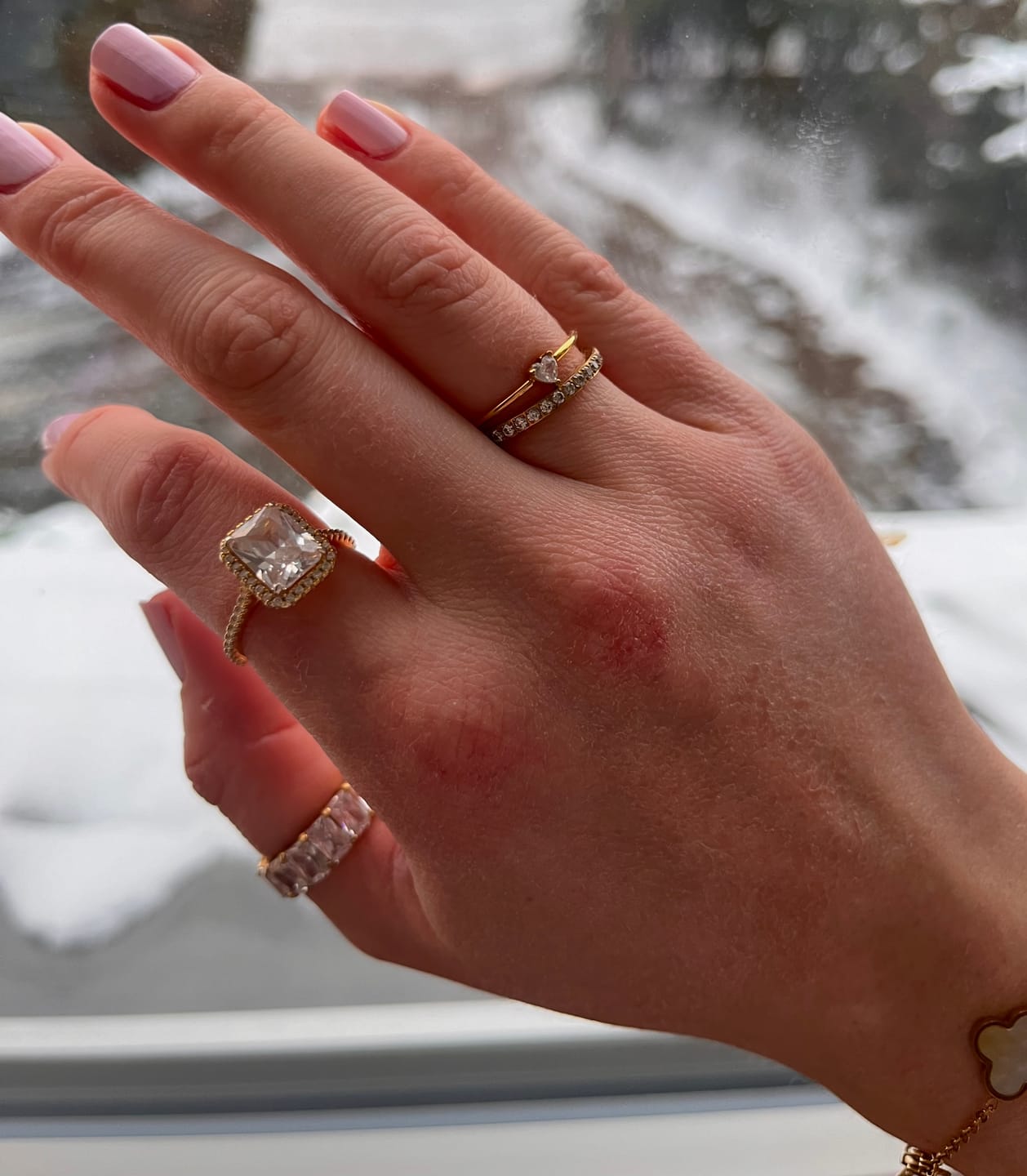 Customer photo review of Cute Heart Ring | 18K vergoldet
