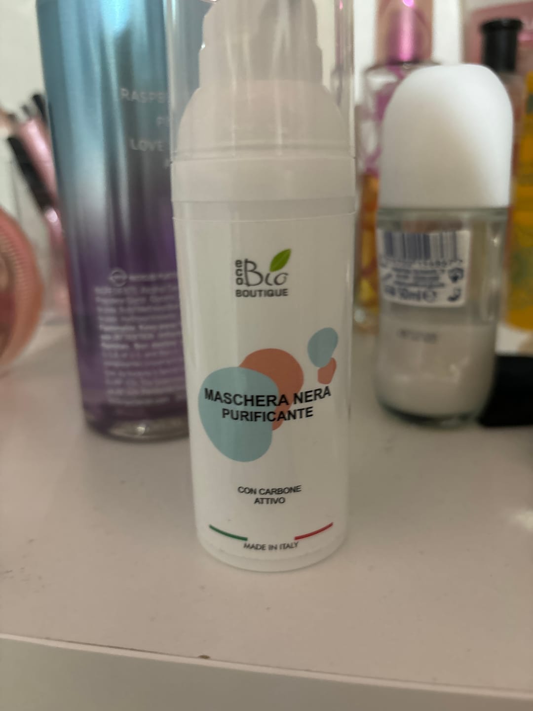Customer photo review of Maschera Nera Purificante
