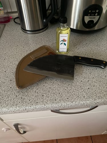 Customer photo review of Starter Set - Handgeschmiedetes Kochmesser Black