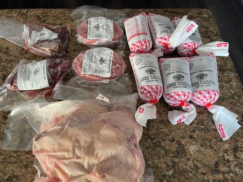 Customer photo review of GROUND BEEF & BURGER BUNDLE