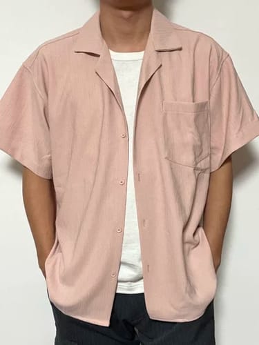 Customer photo review of GS No. 119 Loose Short-sleeves Shirt