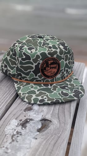 Customer photo review of Custom Leather Patch Rope Hat