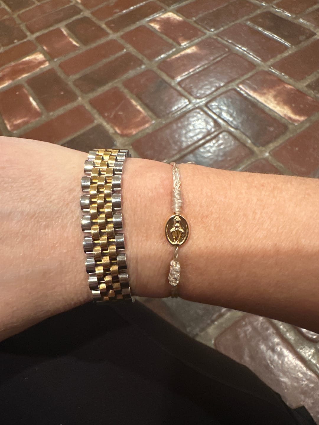 Customer photo review of Say Yes Miraculous Mary Bracelet