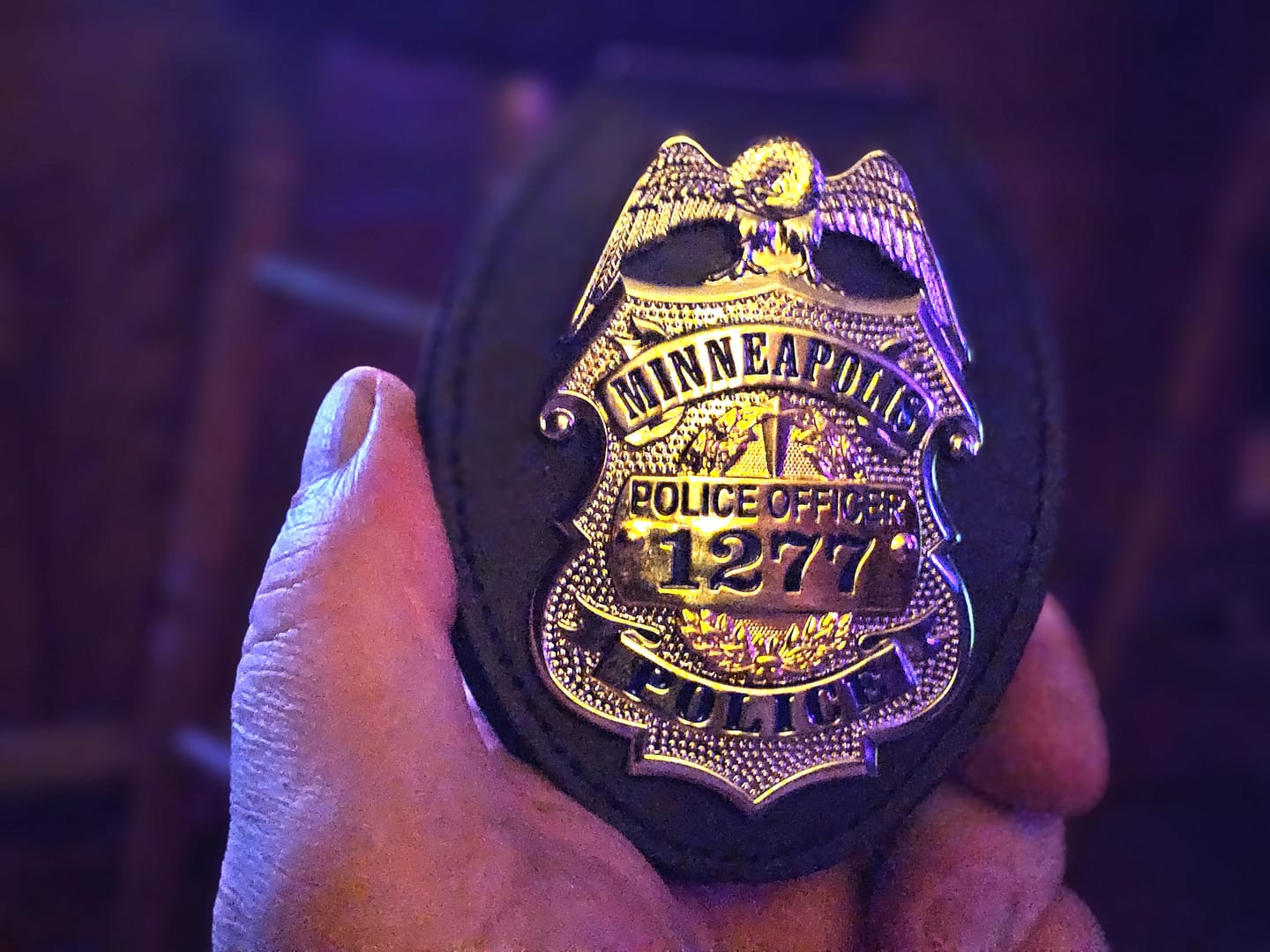 Customer photo review of US MPD Minneapolis Police Officer Badge #1277