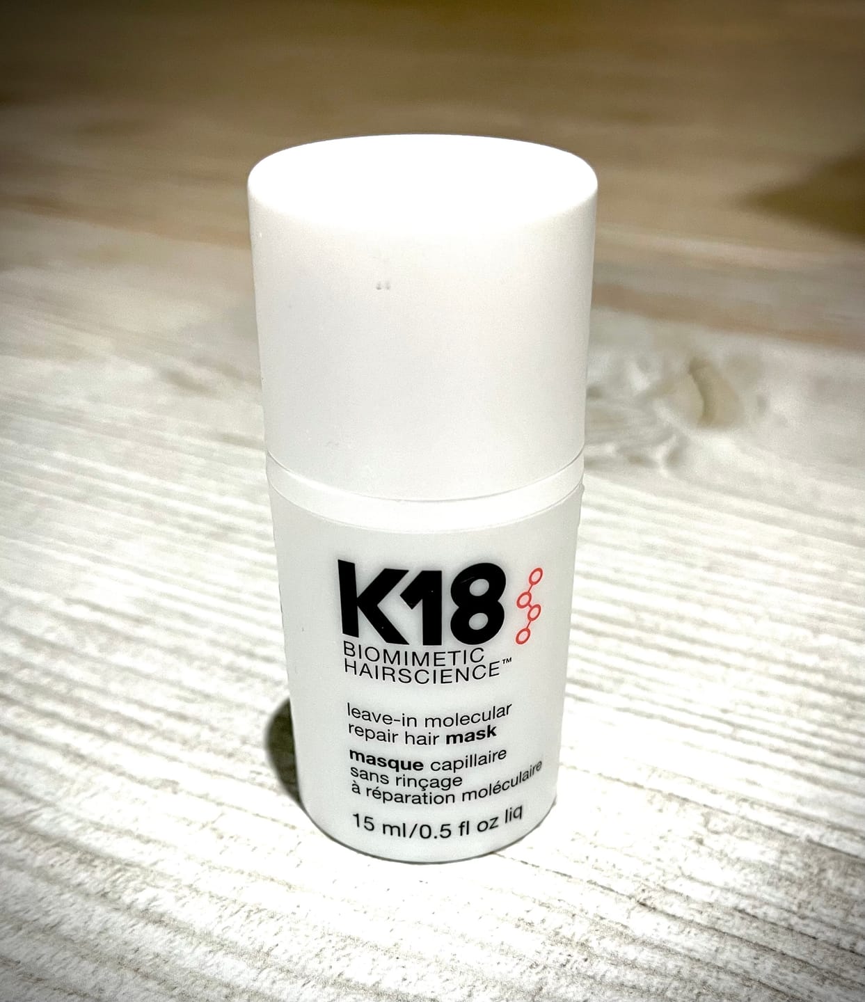 Customer photo review of Masque sans rinçage à réparation moléculaire K18 - 50ml