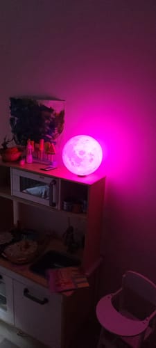 Customer photo review of The Original 16 Colors Moon Lamp
