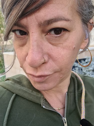 Customer photo review of עגילי חישוק הוואנה