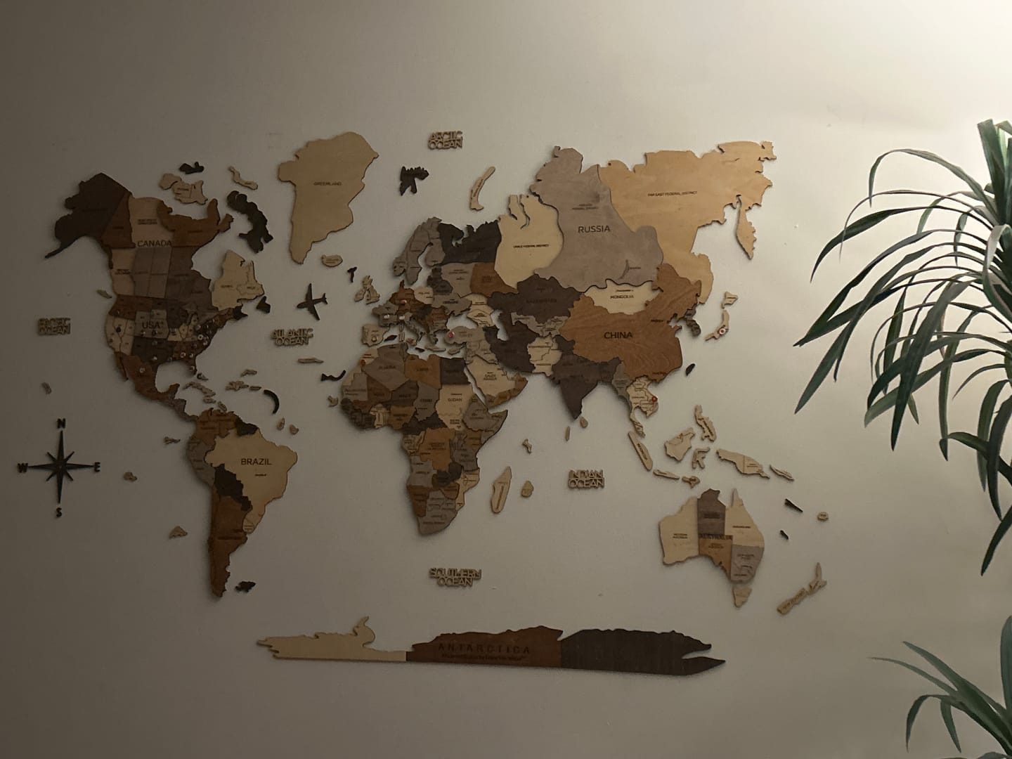 Customer photo review of Modern Living Room Wall Decor