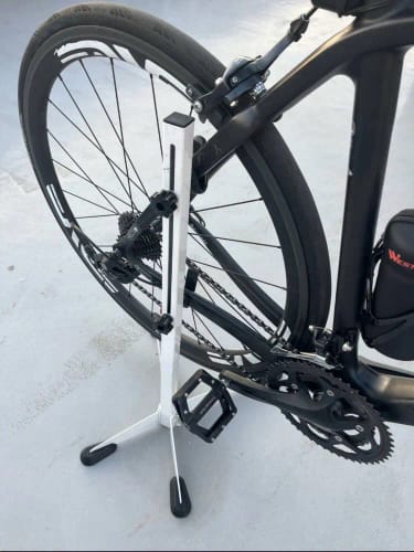 Customer photo review of Bicycle Parking Rack Stand - Secure and Convenient Storage Solution