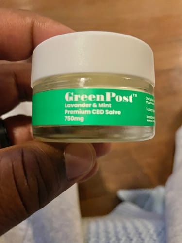 Customer photo review of Lavender & Mint Premium CBD Salve 750mg