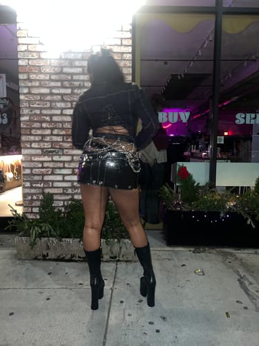 Customer photo review of COCKY MULTI-CHAIN BELT (BLACK LEATHER)