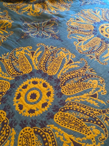 Customer photo review of Bohemian Paisley Flower Bedspread