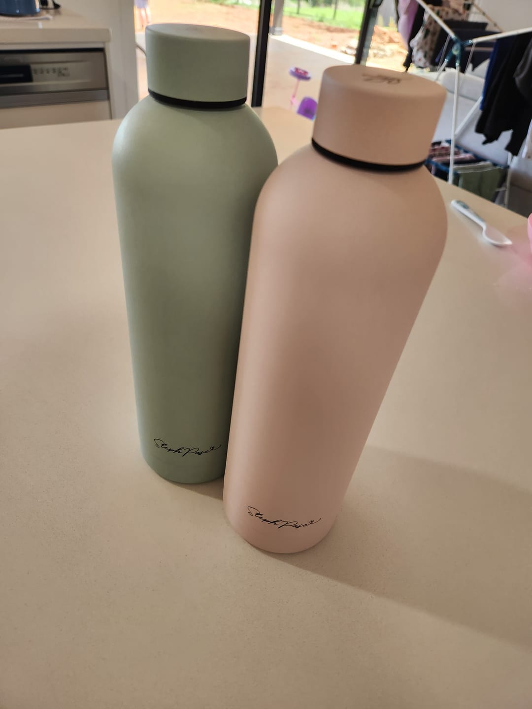 Customer photo review of Insulated Water Drink Bottle 750ml Sage
