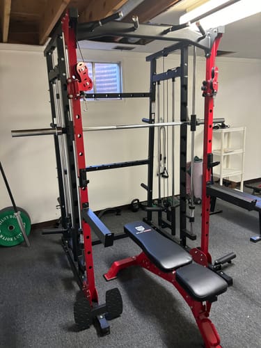 Customer photo review of MAJOR All-in-One Home Gym Smith Machine Package SML07