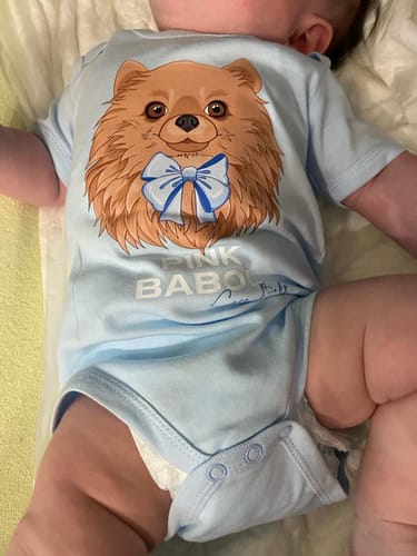 Customer photo review of Body neonato mezza manica Pink Babol Coco Baby